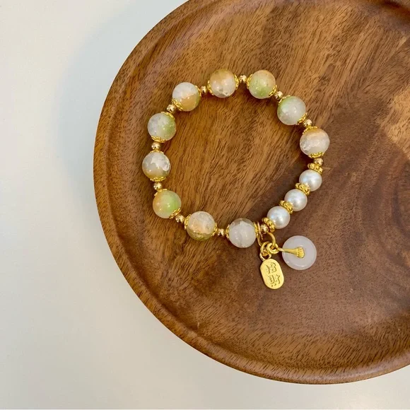 3/$20 Handmade Drizzling Crush Crystals Beaded Bracelet - Picture 2 of 5